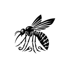 Mosquito illustration isolated on white background