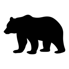 Download this high quality black bear silhouette vector image for free wildlife animal design needs