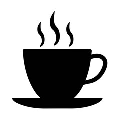 Hot coffee cup vector graphic steaming coffee mug illustration beverage clip art design element icon