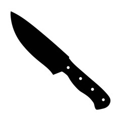 Chef knife illustration: professional kitchen knife for cooking, cutting, and food preparation tool