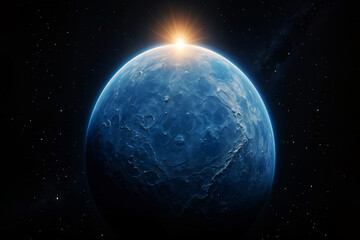 Venus the planet in space