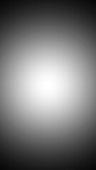 Black and white radial border vignette abstract background. Smooth gradient blend. Central light glow. Soft, blurred edges. Noise grain texture. Grayscale fade. Minimal monochrome light burst effect - © Background & Texture