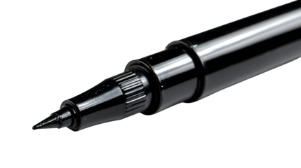 Black permanent marker pen, isolated on white