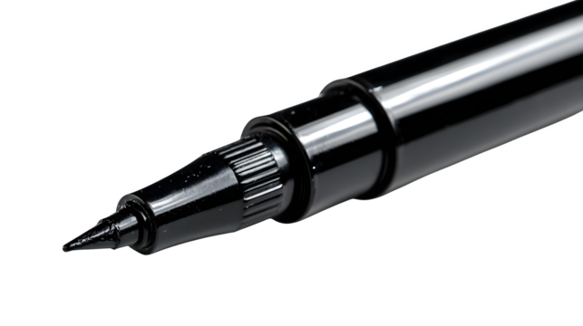 Black permanent marker pen, isolated on white