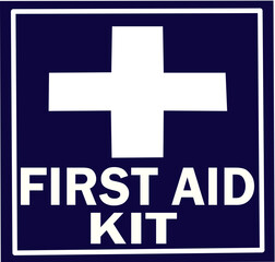 first aid kit medical icon vector stock on white background
