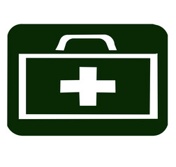 first aid kit medical icon vector stock on white background