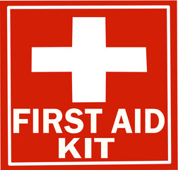 first aid kit medical icon vector stock on white background