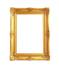 Gold ornate picture frame (35)