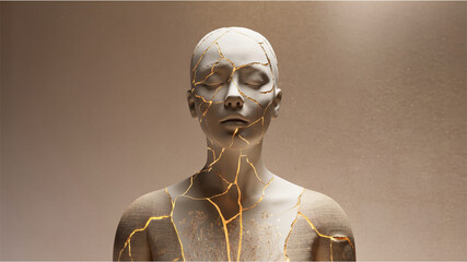 Female Portrait of Emotional Healing and Strength