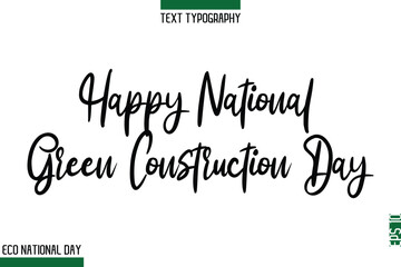Happy National Green Construction Day.eps