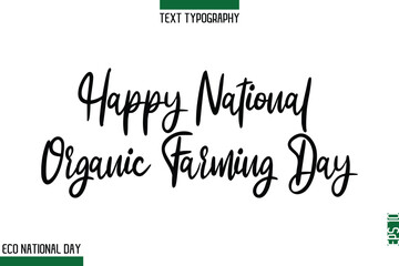 Happy National Organic Farming Day.eps