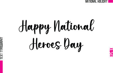 Happy National Heroes Day.eps