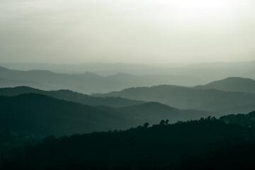 Fototapeta premium fog in the mountains
