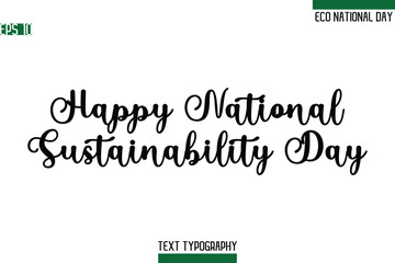 Happy National Sustainability Day.eps