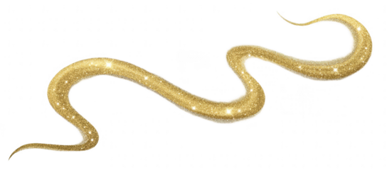 Gold worm-like creature