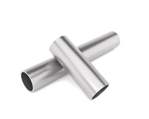 Industry pipes, Metal steel construction, Steel galvanized and stainless. 3D rendering