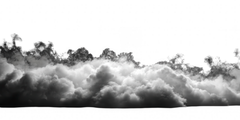 Dark sky with dramatic clouds