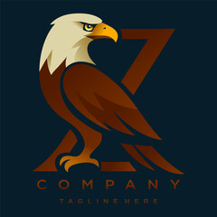 Letter Z Eagle Logo Designs