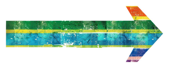 Obraz premium PNG Rainbow with arrow image font white background creativity.