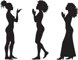 Elegant women showcasing diverse styles in stylish silhouettes