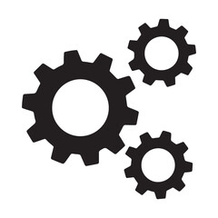 gears Silhouette Vector Illustration for  Design