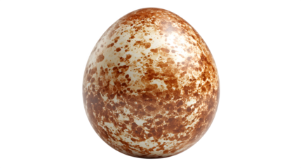 hd realistic brown egg isolated on white