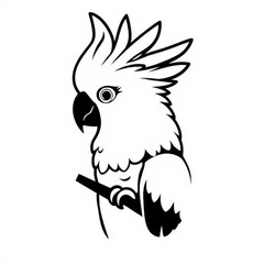 Black Cockatoo Animal Icon