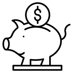 Cost Savings line icon