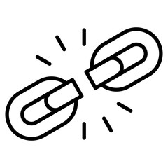 Weaknesses line icon