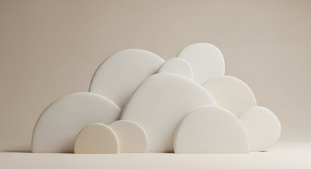 Fototapeta premium Abstract ceramic forms