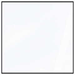 Obraz premium Blank White Rectangular Board with Black Frame