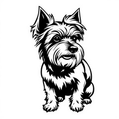 Chinese Crested Dog SVG Icon