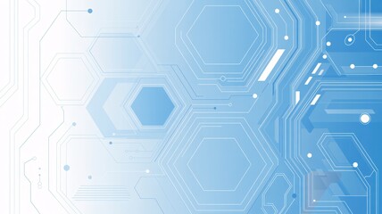 Futuristic technology circuit board background hexagon pattern digital network abstract science design.