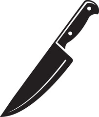 Culinary Precision A Sharp Kitchen Knife Vector Illustration for Food Preparation and Cutting Tasks