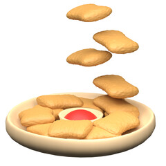 Nuggets 3D Illustration