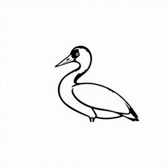 Clarks Grebe Animal Icon