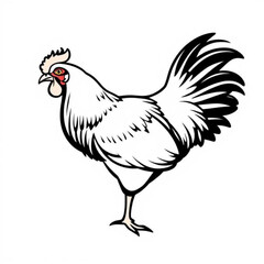 Cochin Chicken Animal Icon