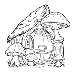 mushrooms in the forest