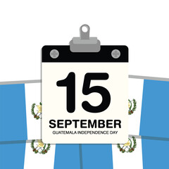 Guatemala Independence Day Small Wall Calendar