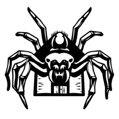 Common House Spider Illustration