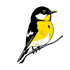 Common Yellowthroat Animal Illustration