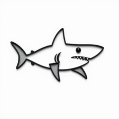 Fototapeta premium Cookiecutter Shark Animal Icon