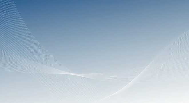 A serene abstract background with delicate waves and dots in soft blue tones