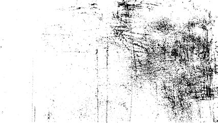 Vector grunge overlay texture. Black and white background. Abstract monochrome image includes a faded effect in dark tones