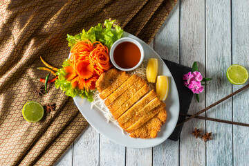 Tasty Chicken Cutlet & Fresh Veggies