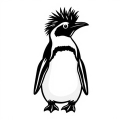 Crested Penguin Animal Icon