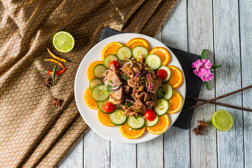 Refreshing Citrus Salad With Vibrant Garnishes