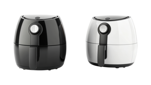 different style A Sleek Air Fryer isolated on transparent