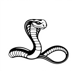 Black Bird-Snake Hybrid Animal Icon