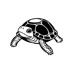 Black Box Turtle Animal Icon